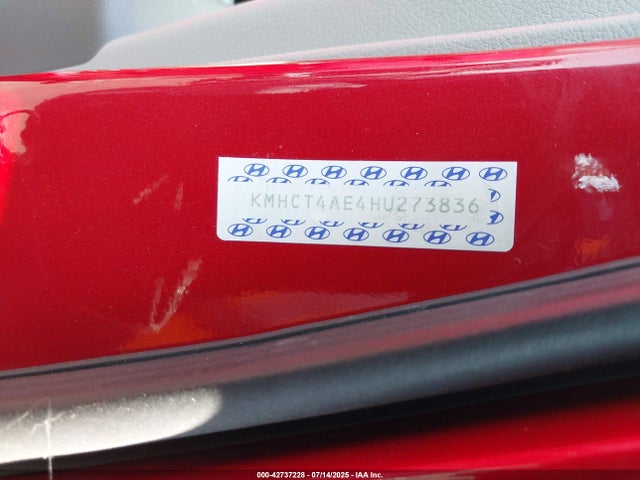 KMHCT4AE4HU273836 Hyundai Accent