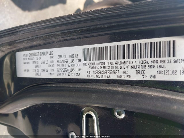 1C6RR6KG3FS570637 RAM 2015