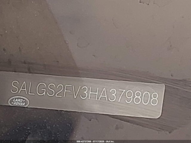 Land Rover s/c lev3 sulev30 2017 SALGS2FV3HA379808 Image 9