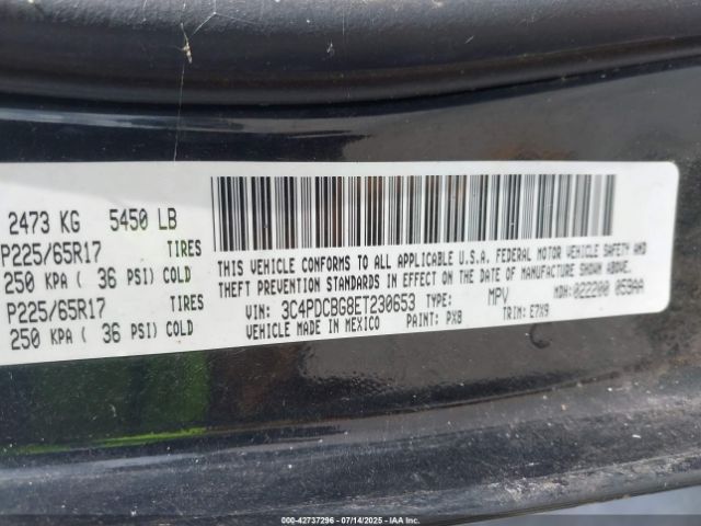 2014 DODGE JOURNEY 3C4PDCBG8ET230653 Photo 8