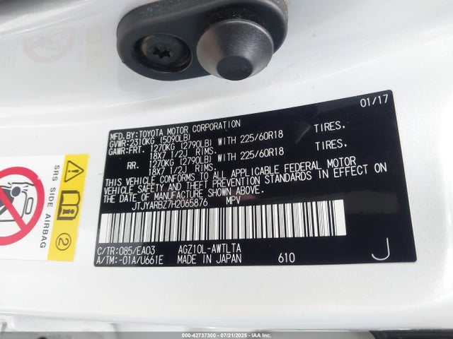 JTJYARBZ7H2065876 Lexus 8ar-fts