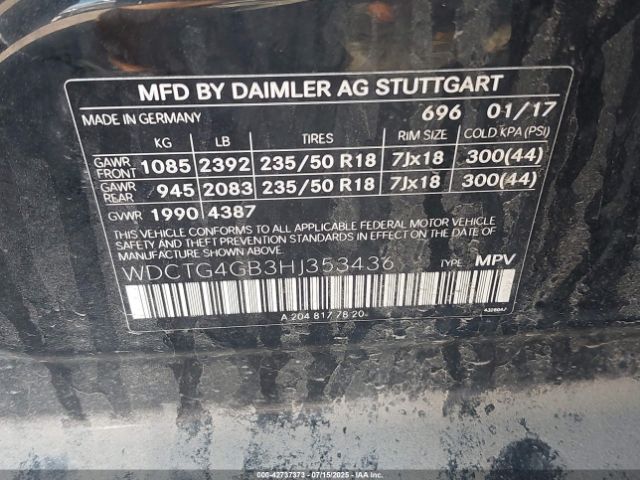 2017 MERCEDES-BENZ GLA 250 WDCTG4GB3HJ353436 Photo 8