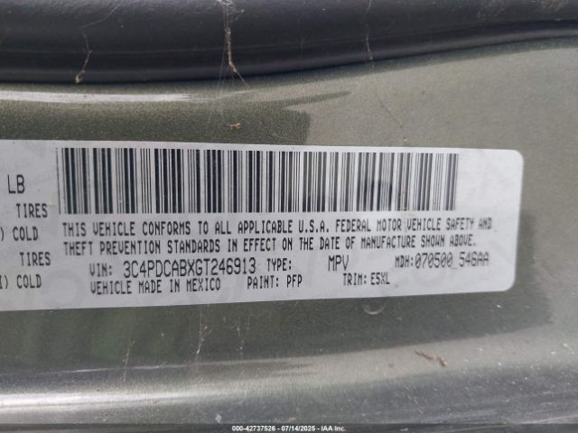 2016 DODGE JOURNEY 3C4PDCABXGT246913 Photo 8