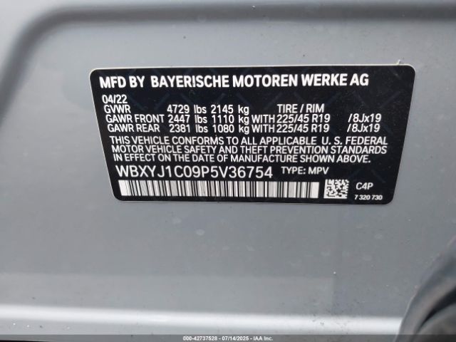 2023 BMW X2 WBXYJ1C09P5V36754 Photo 8