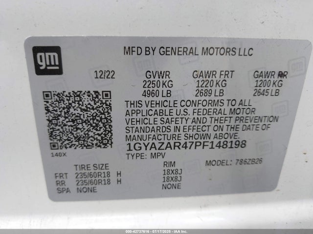 2023 CADILLAC XT4 1GYAZAR47PF148198 Photo 8