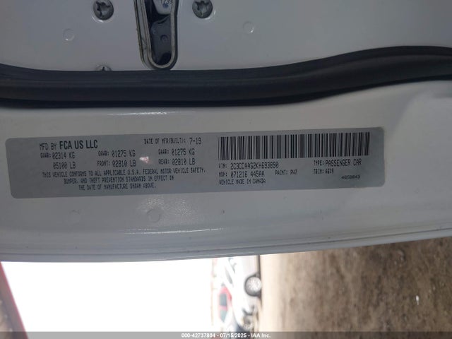2C3CCAAG2KH693890 Chrysler 2019