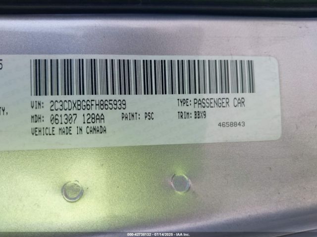 2015 DODGE CHARGER 2C3CDXBG6FH865939 Photo 8