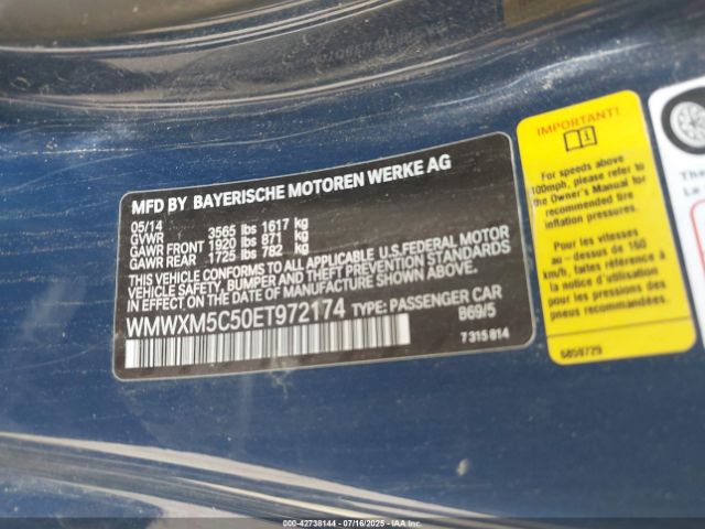 2014 MINI HARDTOP WMWXM5C50ET972174 Photo 8