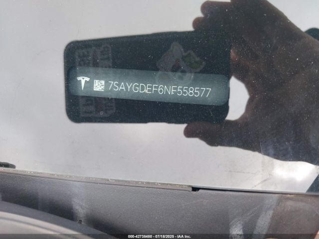 2022 TESLA MODEL Y 7SAYGDEF6NF558577 Photo 8