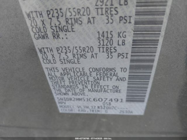 2018 NISSAN PATHFINDER 5N1DR2MM5JC607491 Photo 8