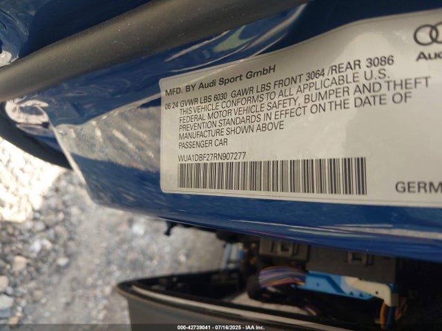 2024 AUDI RS 6 AVANT WUA1DBF27RN907277 Photo 8