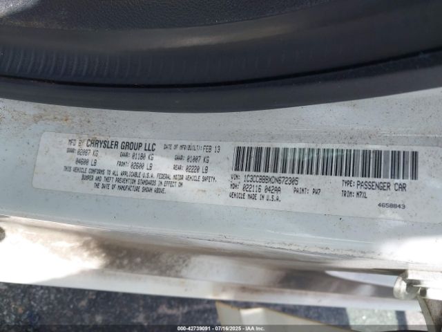 2013 CHRYSLER 200 1C3CCBBBXDN672305 Photo 8
