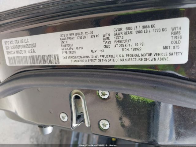 2021 RAM 1500 CLASSIC 1C6RR6FG0MS503937 Photo 8