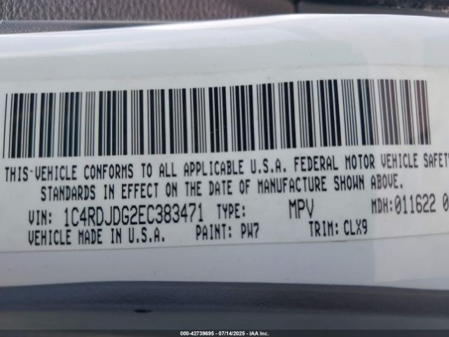 2014 DODGE DURANGO 1C4RDJDG2EC383471 Photo 8