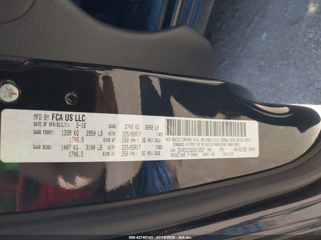 Dodge Grand Caravan 2016 2C4RDGCG8GR219527 Image 9