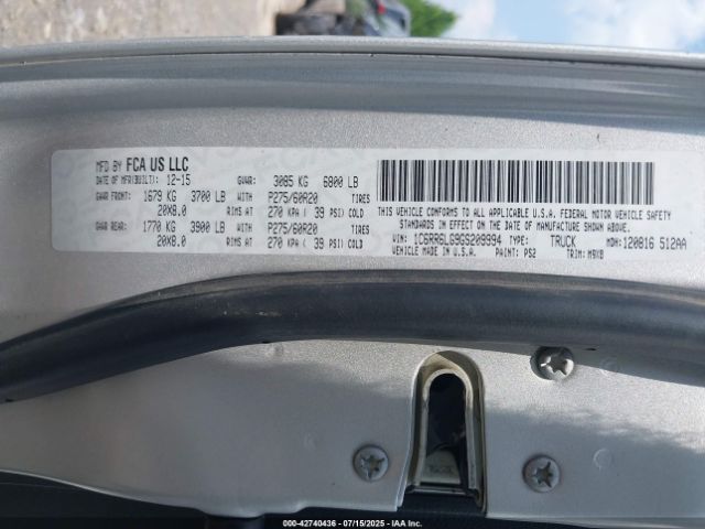 2016 RAM 1500 1C6RR6LG9GS209994 Photo 8