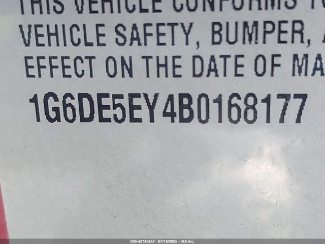 2011 CADILLAC CTS 1G6DE5EY4B0168177 Photo 8