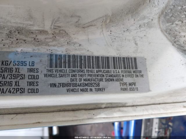 2019 RAM PROMASTER CITY ZFBHRFBB4K6M09258 Photo 8