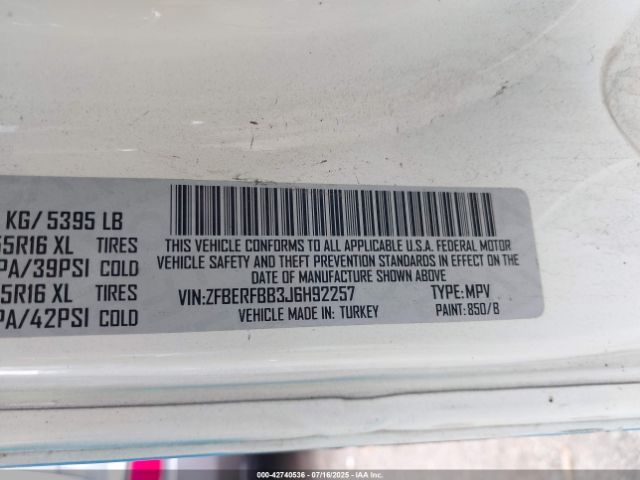 2018 RAM PROMASTER CITY ZFBERFBB3J6H92257 Photo 8