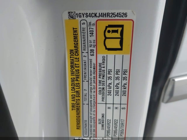 2017 CADILLAC ESCALADE 1GYS4CKJ4HR254526 Photo 8