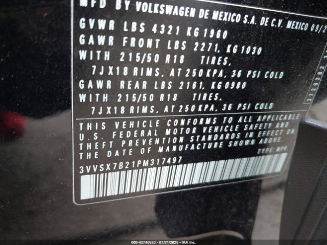 2023 VOLKSWAGEN TAOS 3VVSX7B21PM317497 Photo 8