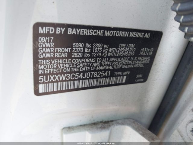 2018 BMW X4 5UXXW3C54J0T82541 Photo 8
