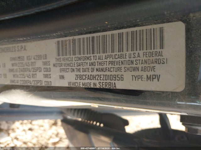 Fiat 330a1047 2014 ZFBCFADH2EZ010956 Image 9
