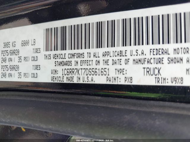 2013 RAM 1500 1C6RR7KT7DS561651 Photo 8
