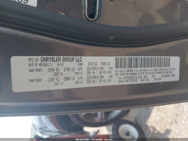 2015 DODGE JOURNEY 3C4PDCGG6FT511540 Photo 8