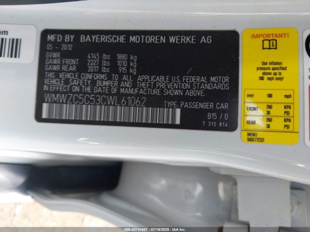 2012 MINI COOPER S COUNTRYMAN WMWZC5C53CWL61062 Photo 8