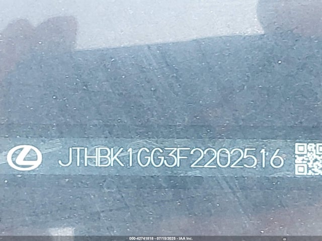 Lexus 2gr-fe 2015 JTHBK1GG3F2202516 Image 9