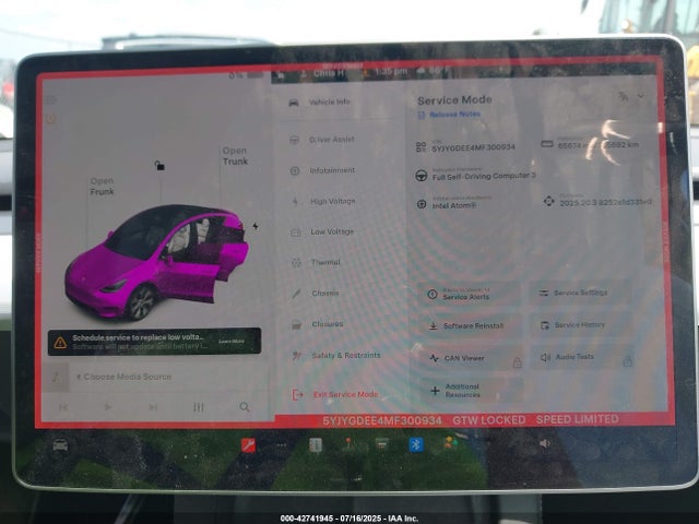 2021 TESLA MODEL Y 5YJYGDEE4MF300934 Photo 6