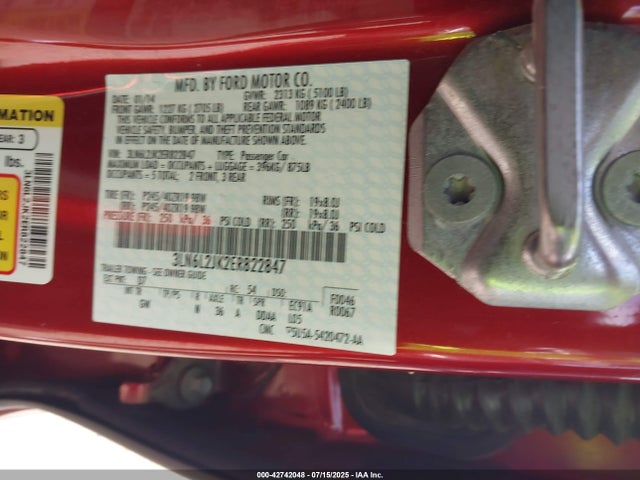 Lincoln MKZ 2014 3LN6L2JK2ER822847 Image 20