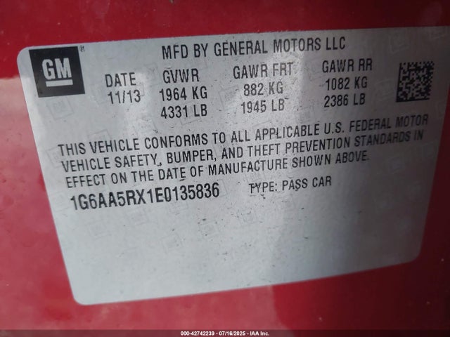 2014 CADILLAC ATS 1G6AA5RX1E0135836 Photo 8