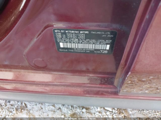 2020 MITSUBISHI MIRAGE ML32A3HJ6LH005944 Photo 8