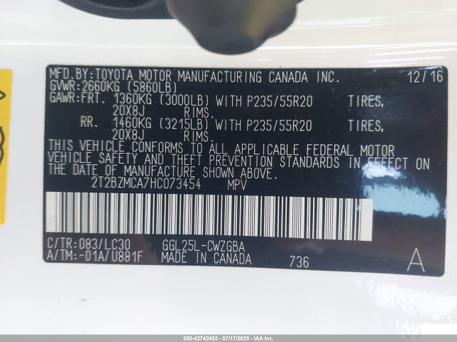 Lexus RX 2017 2T2BZMCA7HC073454 Image 9