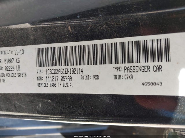 1C3CDZAG1EN182114 Dodge 2014