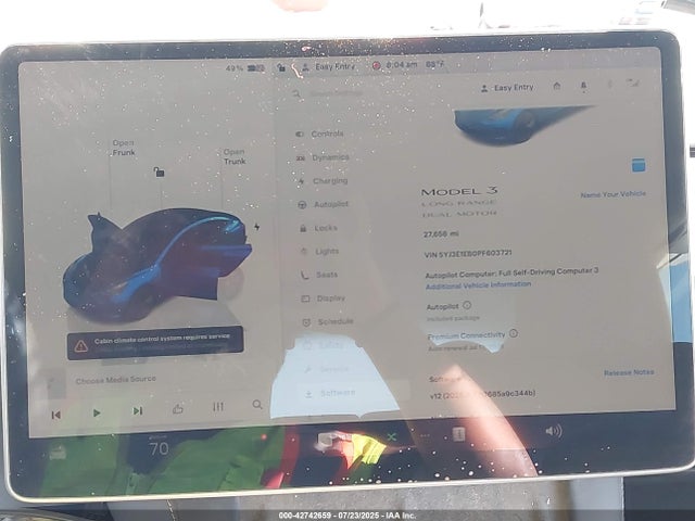 5YJ3E1EB0PF603721 Tesla 2023