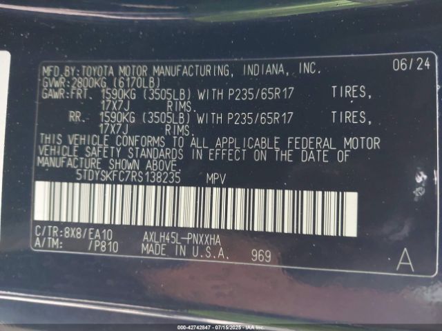 2024 TOYOTA SIENNA 5TDYSKFC7RS138235 Photo 8