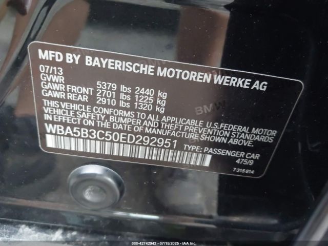 2014 BMW 535I WBA5B3C50ED292951 Photo 8
