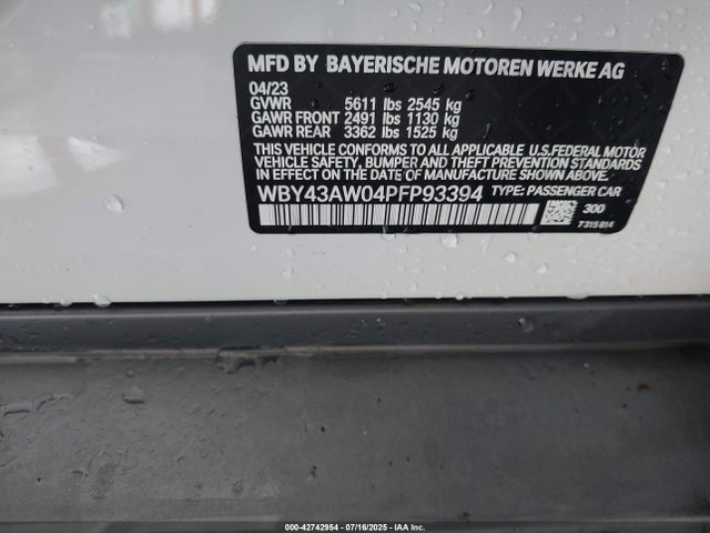 WBY43AW04PFP93394 BMW I4