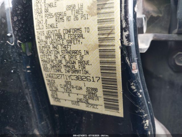 2000 NISSAN FRONTIER 1N6ED27T1YC382617 Photo 8