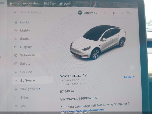 2023 TESLA MODEL Y 7SAYGDEE6PF620991 Photo 6