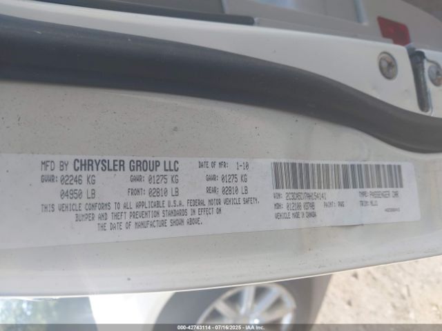 2010 CHRYSLER 300 2C3CA5CV7AH154141 Photo 8