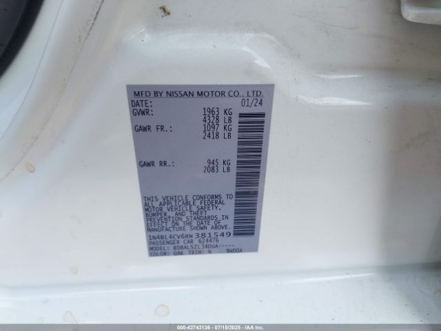2024 NISSAN ALTIMA 1N4BL4CV6RN381549 Photo 8