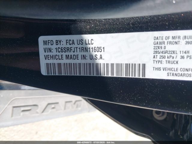 2024 RAM 1500 1C6SRFJT1RN116051 Photo 8