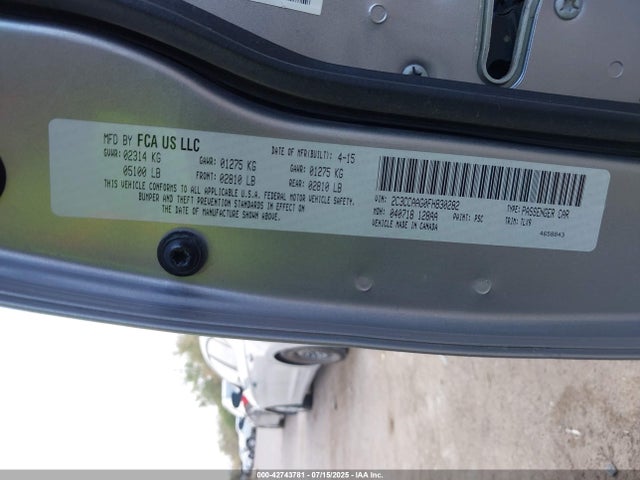Chrysler 300 2015 2C3CCAAG0FH830282 Image 9