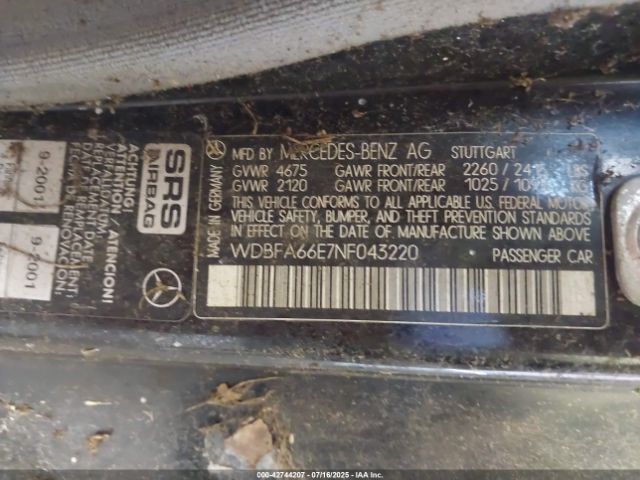 1992 MERCEDES-BENZ 500 WDBFA66E7NF043220 Photo 8