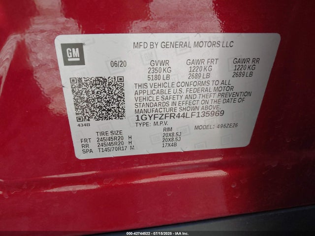 2020 CADILLAC XT4 1GYFZFR44LF135969 Photo 8