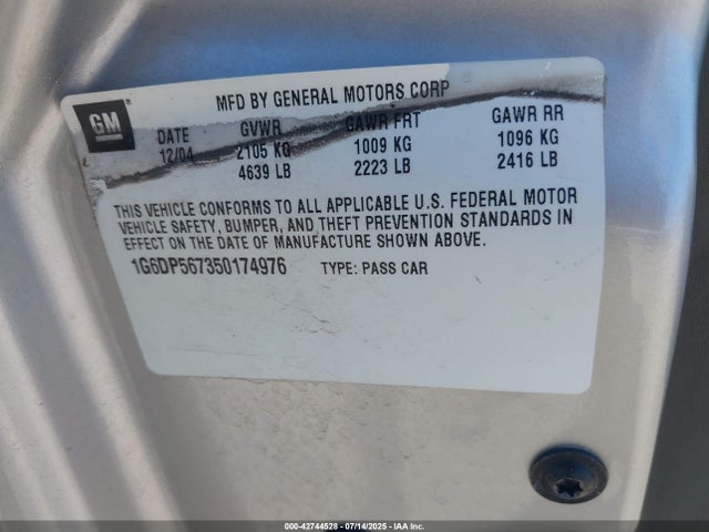 2005 CADILLAC CTS 1G6DP567350174976 Photo 8
